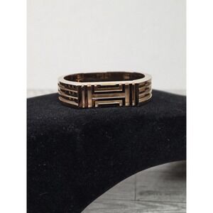 Tory Burch Fitbit/Solo Flex Bracelet Hinged Gold Tone Geometric Limited Edition